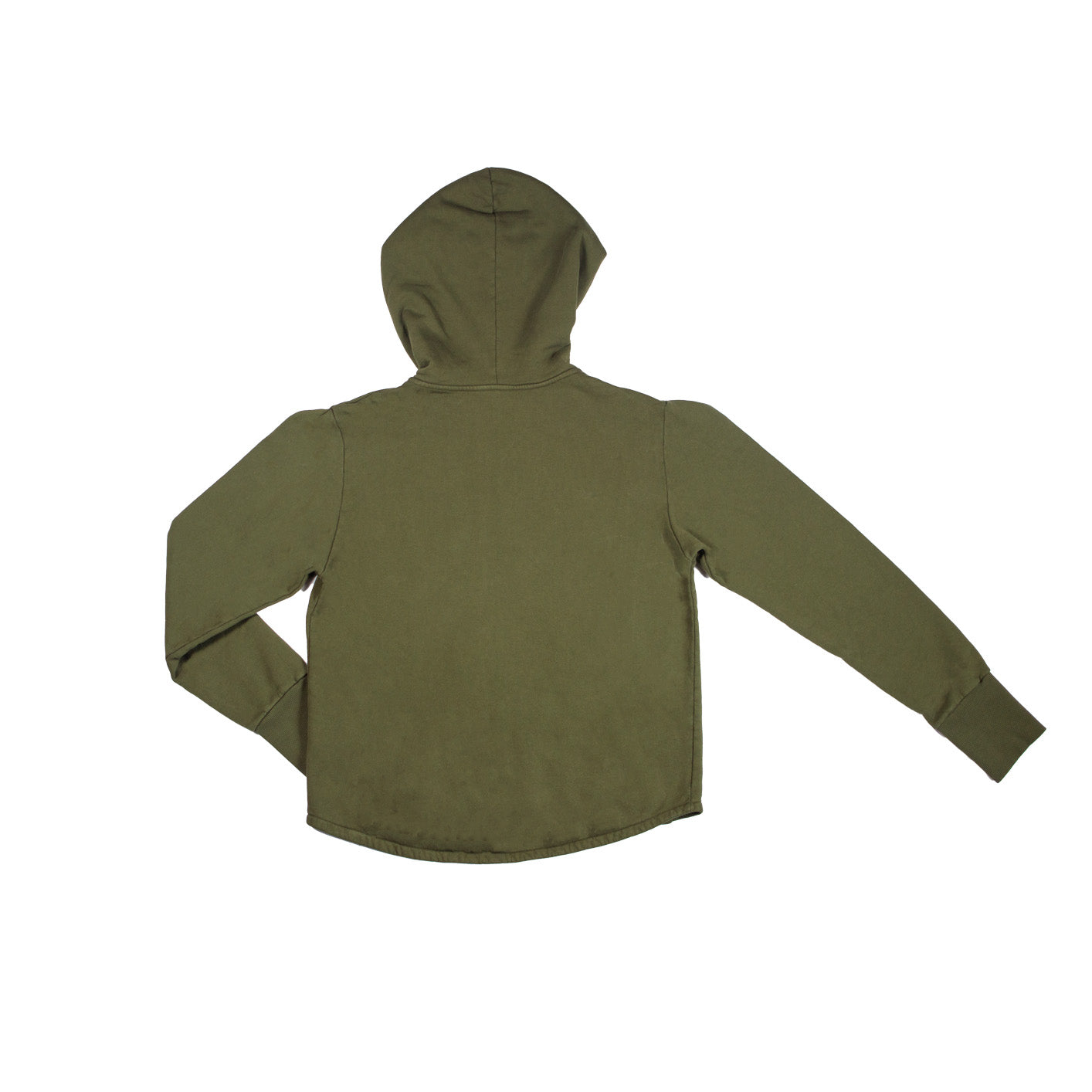 Felpa garzata full zip con cappuccio