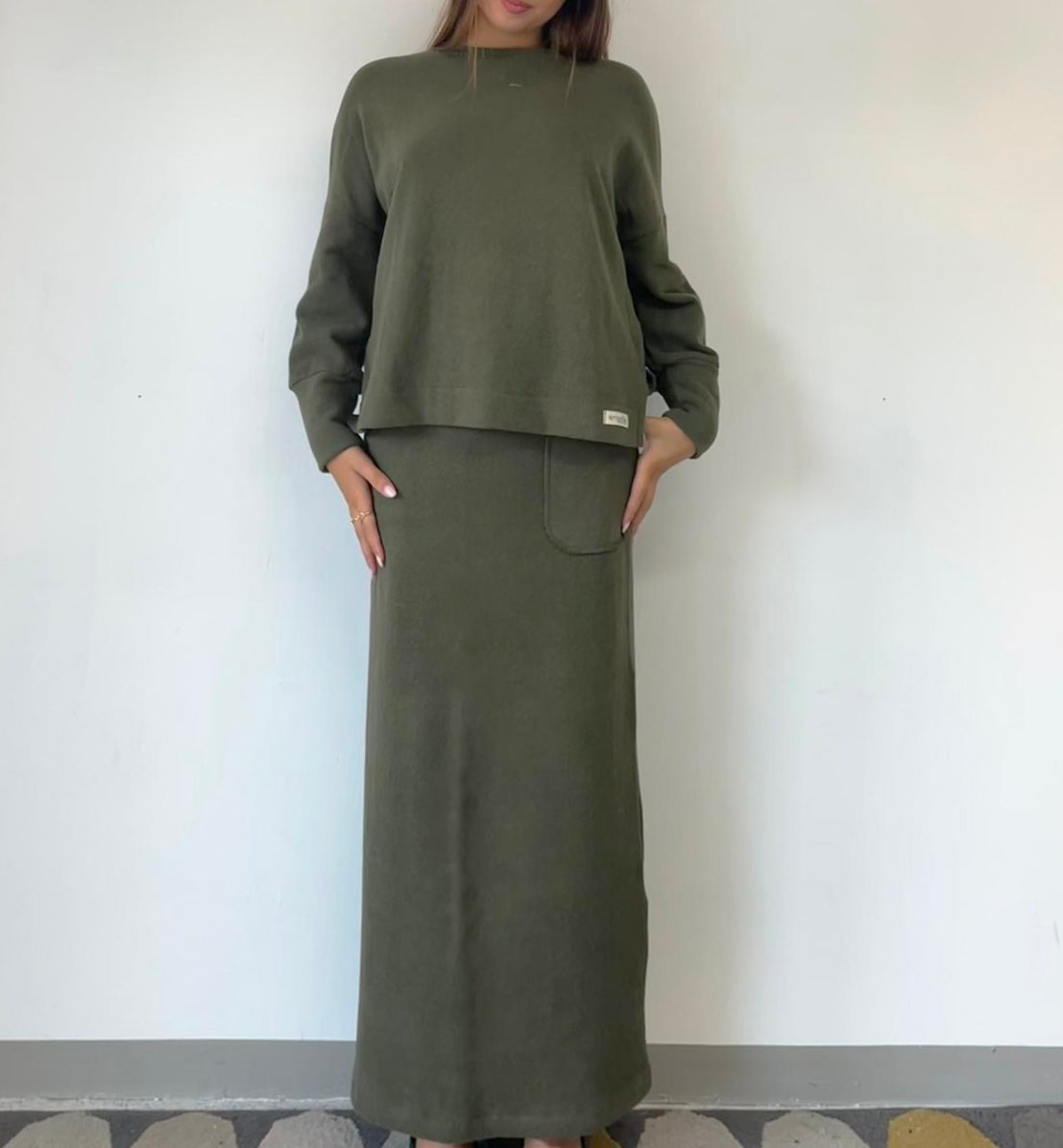 Maglia di maglieria tagliata