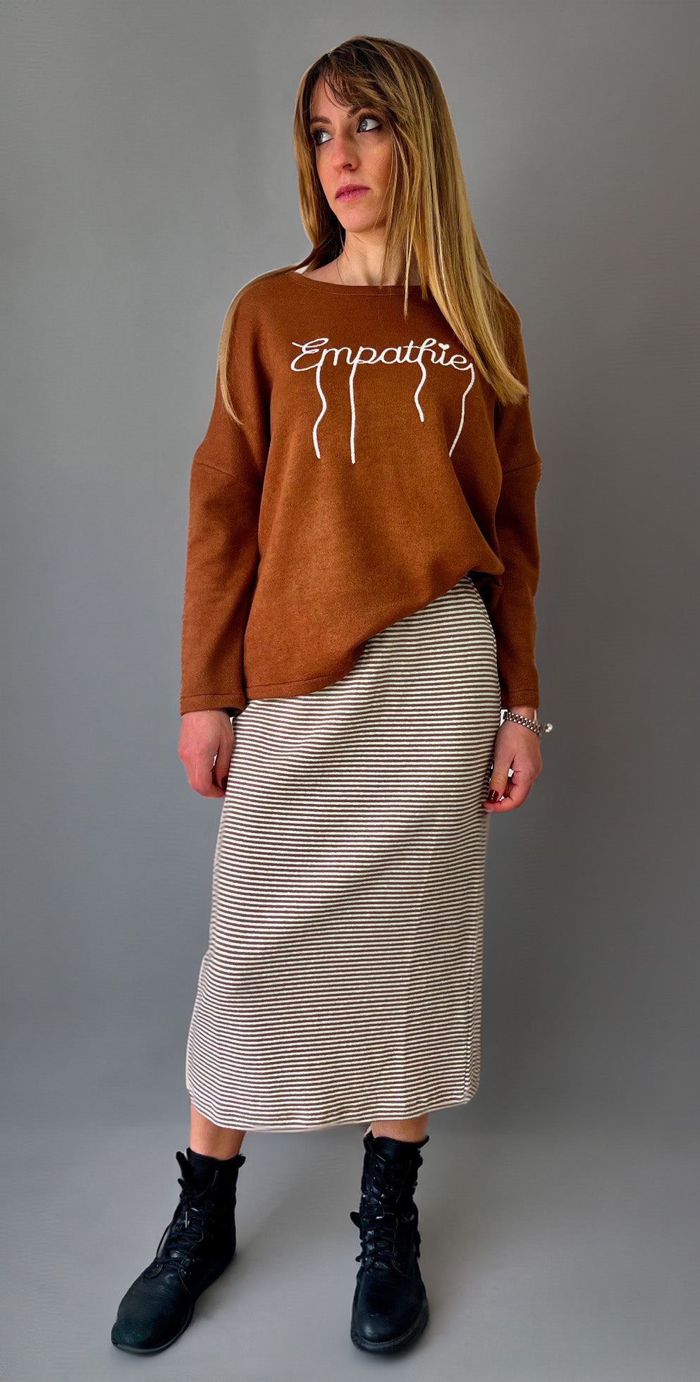 Maglia girocollo in caldo cotone