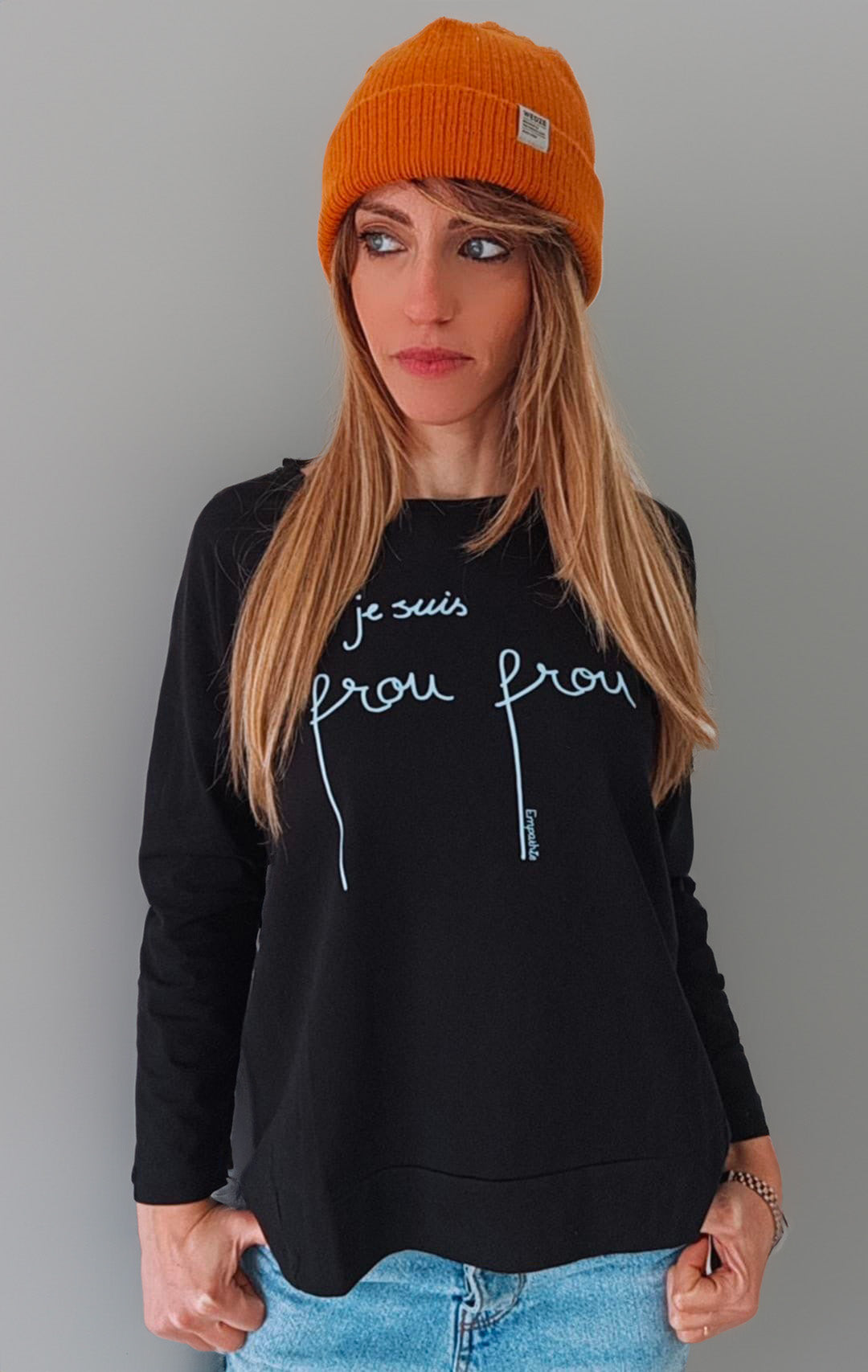 Maglia manica lunga in cotone 100x100