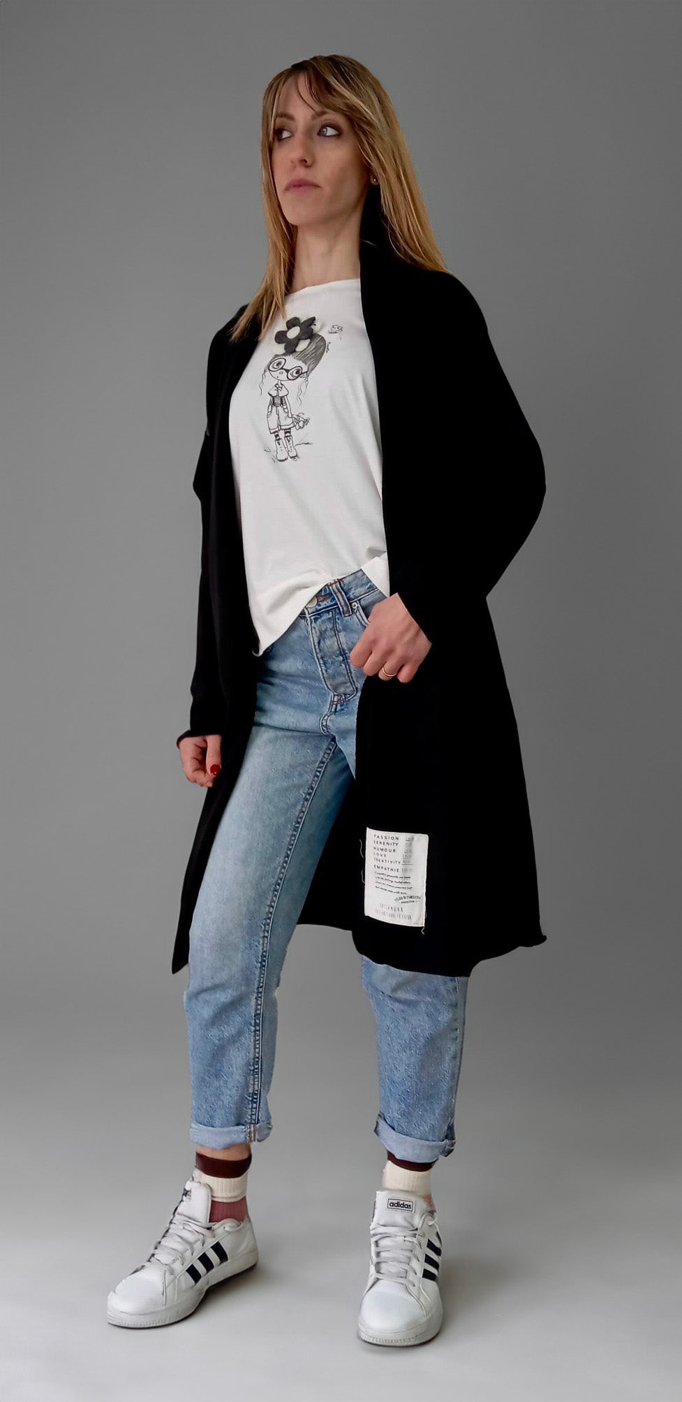 Maxi cardigan in caldo cotone