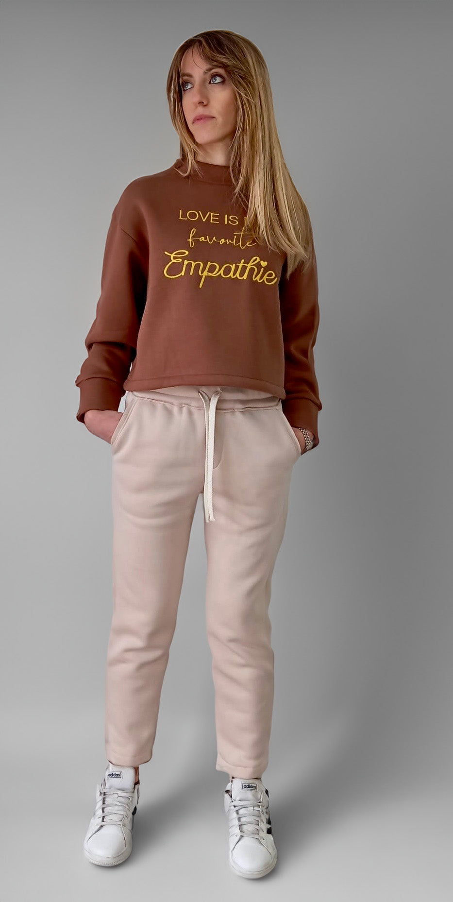 Felpa collo alto in cotone 100x100