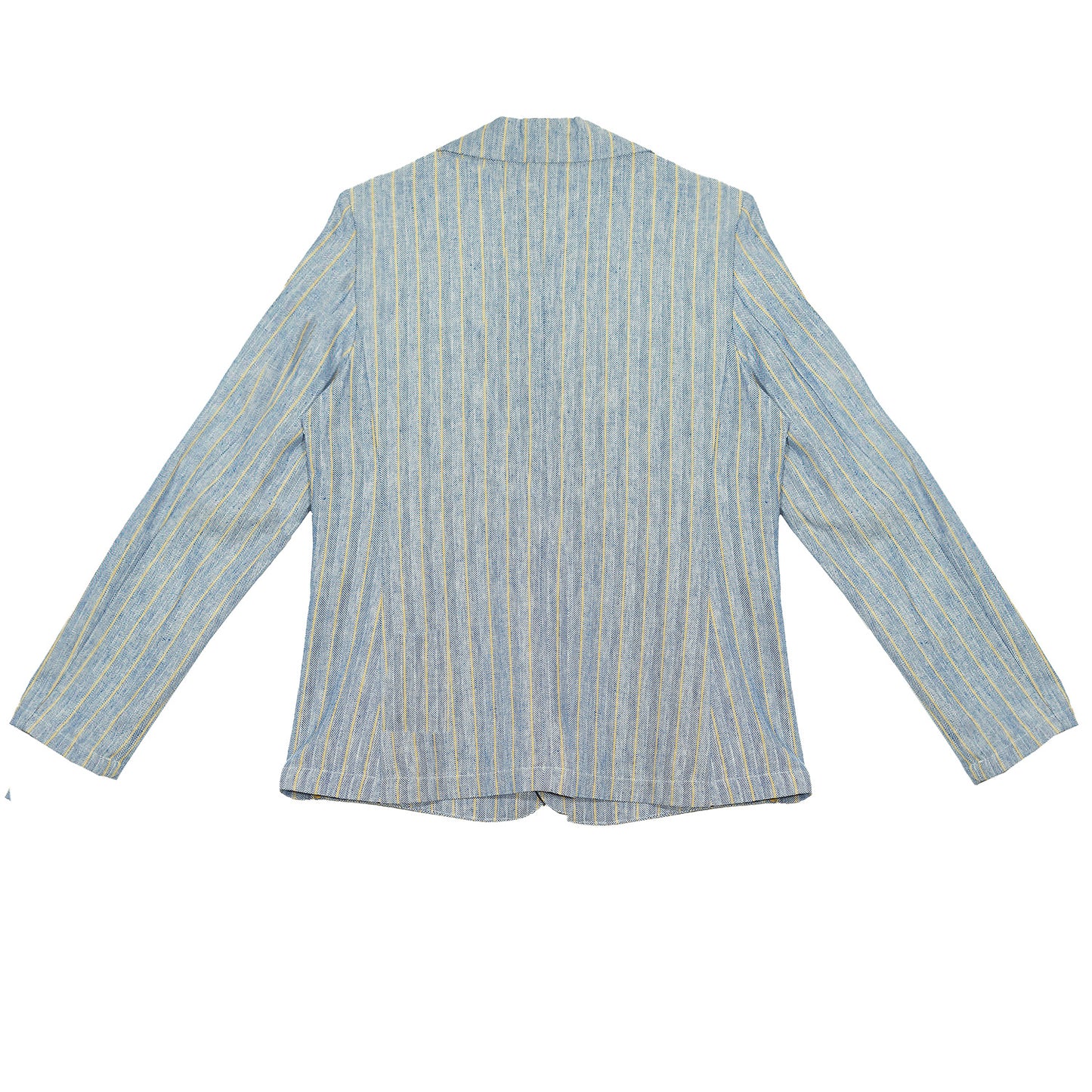 Giacca lino cotone rigata