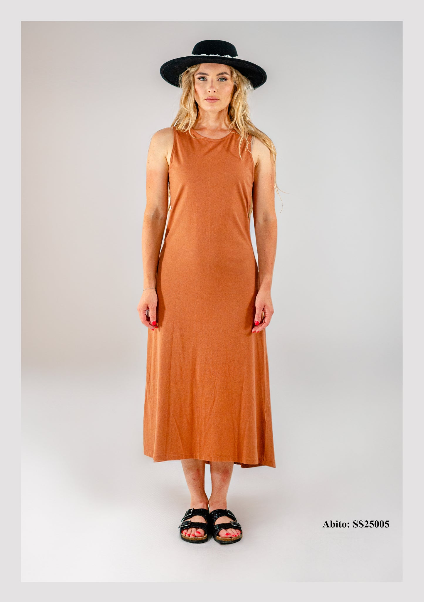 Abito giromanica in cotone Jersey