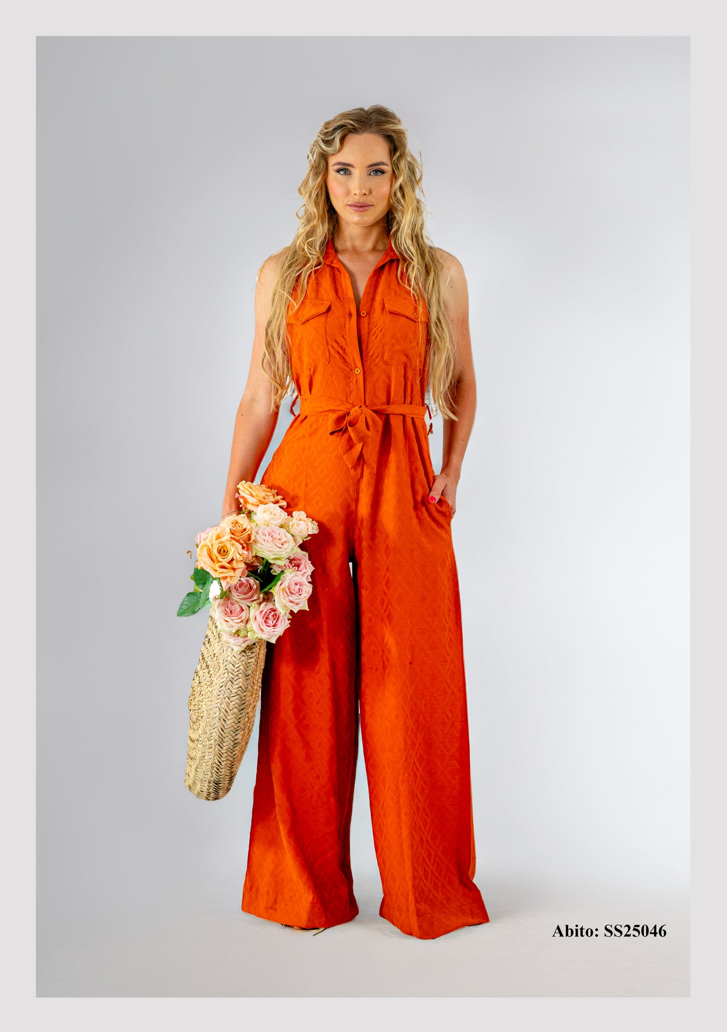 Tuta tessuto operato