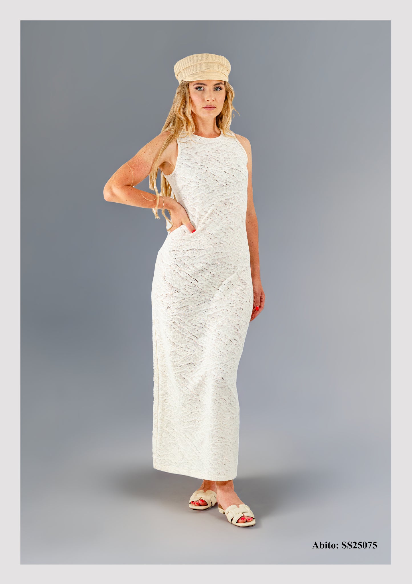 Abito tubino in tessuto operato