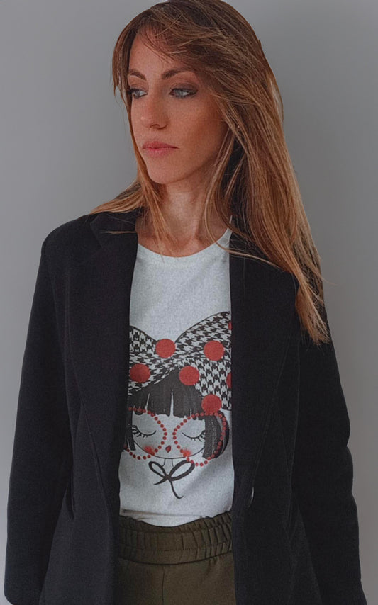 T-shirt mezze maniche in cotone 100x100
