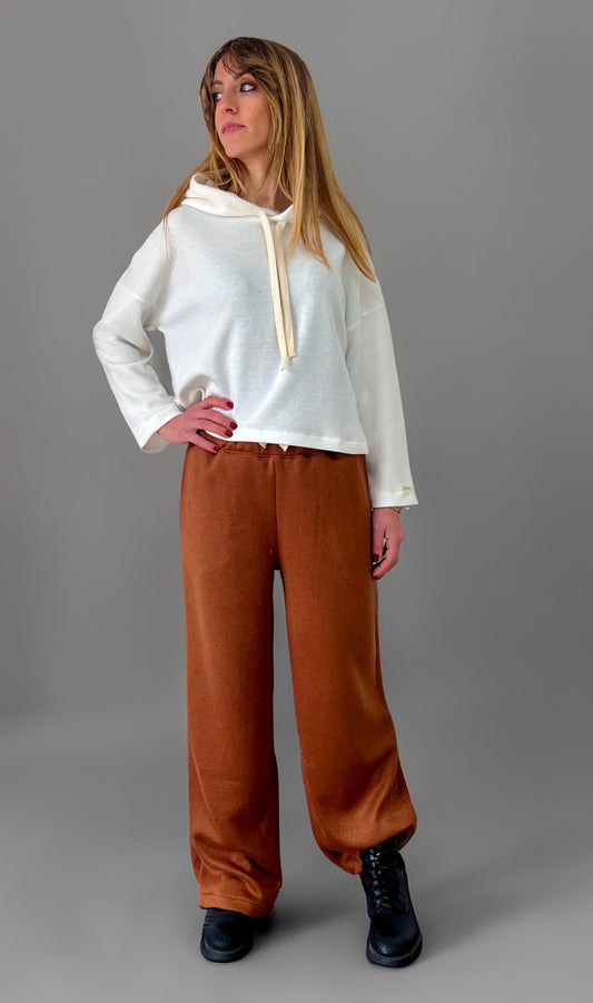 Maglia cappuccio in caldo cotone