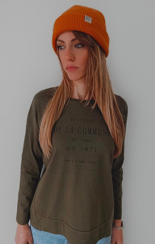 T-shirt manica lunga in cotone 100x100