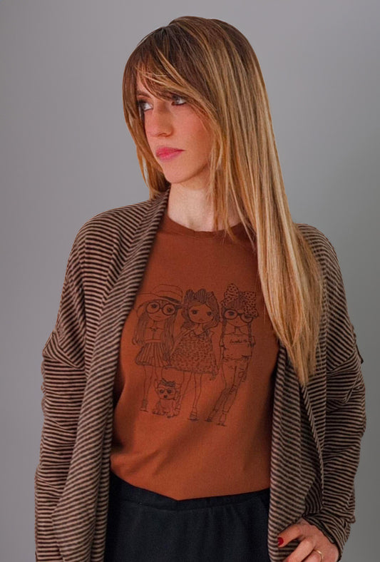 T-shirt manica lunga in cotone 100x100