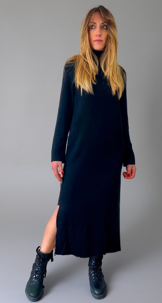 Dress a collo alto in caldo cotone